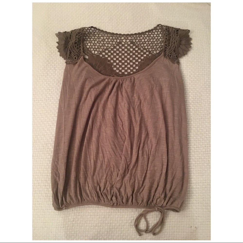Crocheted Back Boho top